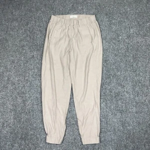 Babaton Aritzia Pants Womens Size XS Beige Dexter Linen Blend Jogger Casual - Picture 1 of 11