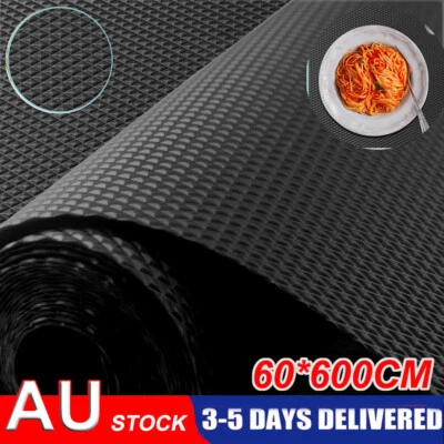 6M Non-Slip Draw Mat Shelf Liner Cabinet Storage Pad Kitchen Cupboard Drawer Mat - image 1 of 4