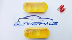 VW GOLF/JETTA MK3 CABRIO POLO PASSAT VENTO SEAT YELLOW FENDER SIDE MARKER LIGHTS - Picture 1 of 3