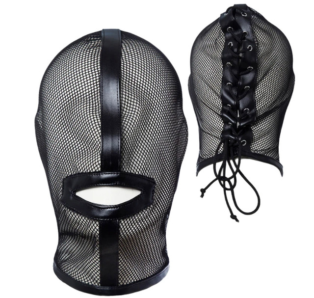 Sexy Bondage Blindfold Mask, Punk Halloween Cosplay Studded Decor Costume  Leather Face Shield, Women's Sexy Lingerie & Underwear Accessories - Temu