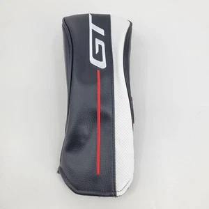 Titleist GT Copricapo per mazza da golf a righe in pelle nera foderato in pile - Foto 1 di 8