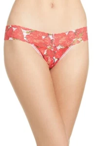 Hanky Panky 184991 Womens Lace Strawberries Low Rise Thong Red/White One Size - Picture 1 of 3