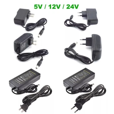Adaptador de fuente de alimentación AC TO DC 5V 12V 24V 1A 2A 3A 5A 10A para tiras de luces LED Foto 1 de 4
