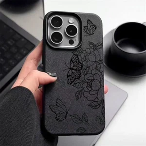 For iPhone 16e 16 15 Pro Max 14 13 12 11 ShockProof Butterfly Soft Case Cover - Picture 1 of 13