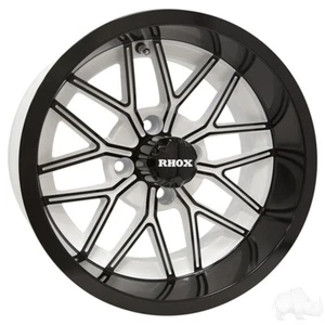 RHOX RX281, White with Gloss Black, 14x7 ET-25 - Bild 1 von 1
