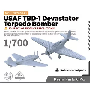 Yao's Studio 1/700 Military Model Kit USAF TBD-1 Devastator Torpedo Bomber - Picture 1 of 6
