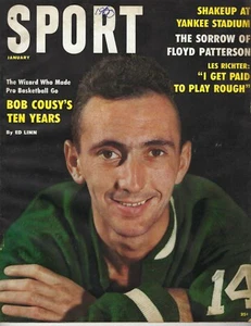1960 Sport Magazine basketball Bob Cousy Boston Celtics Jerry West Virginia GdWr - Picture 1 of 8