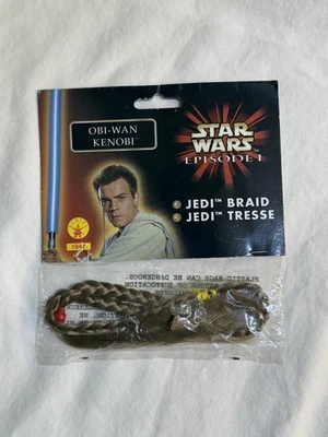 De colección Star Wars Episodio 1 Obi-wan Kenobi Jedi Trenza Rubí’s Disfraz Lucas Film Foto 1 de 3
