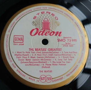 The Beatles First German Edition The Beatles' Greatest Stereo Vinyl - Imagen 1 de 12
