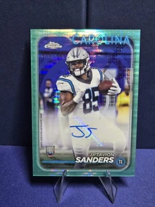 Autógrafos de novato cromados Topps 2024 Ja'Tavion Sanders #RA-JSA Aqua Prizm 🔥💎 - Imagen 1 de 4