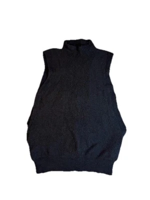 Chaleco Suéter Banana Republic Negro Sin Mangas Mujer Pequeño Foto 1 de 4
