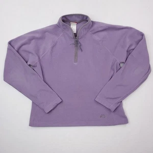 North Face Pullover Womens Large Purple Fleece 1/4 Zip Outdoor Hiking Jacket - Picture 1 of 11