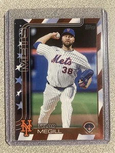 2025 Topps Update #US271 Tylor Megill Independence Day 47/76 Mets - Picture 1 of 2