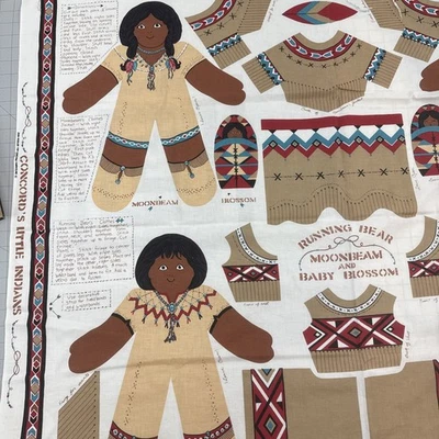 Panel artesanal suave vintage Joan Kessler familia nativa americana indígena 3 muñecas #31 Foto 1 de 4