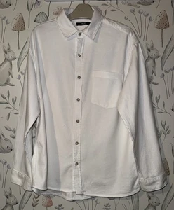 Boys Age 12 Years - Next Soft White Long Sleeved Shirt - Picture 1 of 3