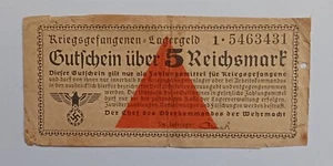 Germany Prisoner of Warr Camps - 5 Mark (ND 1939-1944) - UMK.d - vg-f - Picture 1 of 2