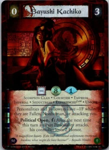 L5R CCG CoM Coils of Madness Bayushi Kachiko (Exp CoM) FOIL - Picture 1 of 1