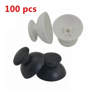 100 PCS White Black Thumbstick Analog Stick Cap For Nintendo WII Controller - Picture 1 of 5
