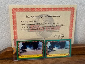 1981 Indiana Jones ROTLA Topps Vault Proof Card & COA Card #67 THERE'S INDY! - Picture 1 of 1