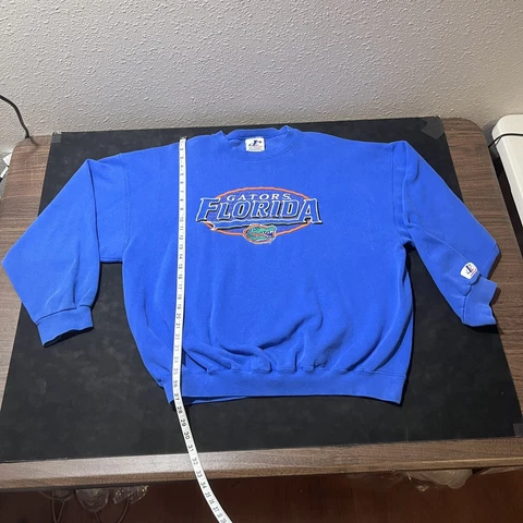 Vintage Florida Gators Sweatshirt Blue Gator Logo 7 Athletic 90s Football Mens Cover
