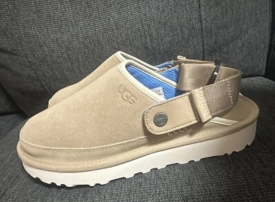 Tamancos masculinos UGG Goldencoast sandálias de camurça areia sapatos Santorini 1142172 tamanho 11 - Imagem 1 de 4