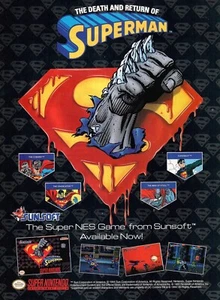 Anuncio impreso videojuego Sega Genesis The Death And Return Of Superman 1994 de colección - Imagen 1 de 1