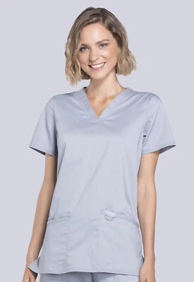 Cherokee Workwear Revolution Women's V-Neck Scrub Top | WW620 - Image 1 of 3