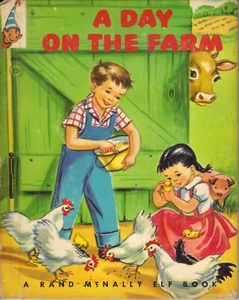 Vintage - Rand McNally Elf Book # 8360 ~ A Day on the Farm by Alf Evers - 1958 - Bild 1 von 2