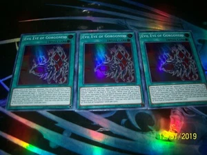 3x Evil Eye of Gorgoneio Unlimited Edition Super Rare CHIM-EN062 Yu-Gi-Oh! - Picture 1 of 1