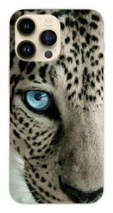 Coque en silicone imprimée compatible Apple iPhone 14 Pro Max Oeil de léopard - Picture 1 of 3