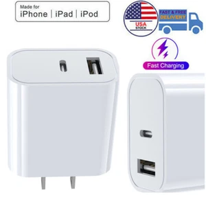 For Samsung iPhone 15 14 13 12 11 20W Fast Charger USB Type C Wall Power Adapter - Picture 1 of 10