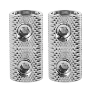 2 PCS 1/0 Gauge Wire Couplers Audio Car Brass Terminal Butt Connectors 0GA US - Picture 1 of 12