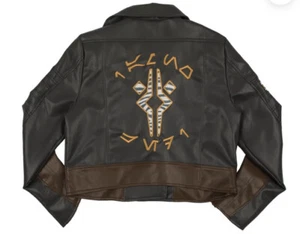 Heroes & Villains STAR WARS AHSOKA FAUX LEATHER CROPPED MOTO JACKET Size XXL - Picture 1 of 11