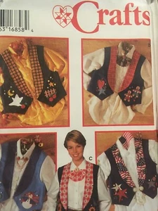 UC Simplicity 9657 6 8 10 Vintage Sewing Pattern Seasonal Halloween Vest Teacher - Picture 1 of 2