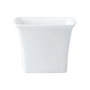 Wedgwood Connaught Bone China stapelbar weiß quadratisch Fragment Tasse 7 cm - Bild 1 von 2