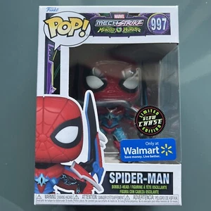 Funko Pop! CHASE #997 Mech Strike Monster Hunters Glow Spider-Man - Imagen 1 de 6
