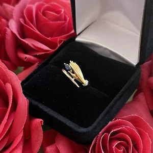 Carerra y Carerra Hand Holding Sapphire & Diamond 18K Yellow Gold Vintage Ring - Picture 1 of 20