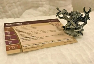 D&D Miniature MEZZODEMON #4/60 Demonweb W/CARD demon crab monster evil wotc rare - Bild 1 von 7