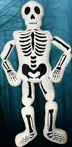 Isaac Mizrahi Plush Skeleton Pillow 5 Foot Halloween Decor TikTok Viral - Picture 1 of 2