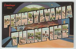 Postkarte Großbrief Banner Karte mit Grüßen aus Pennsylvania Turnpike - Bild 1 von 2