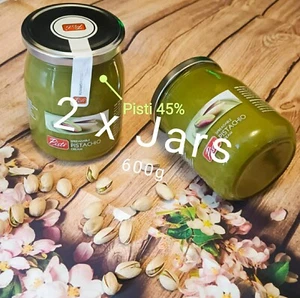 Two Jars -Pisti Sicilian Pistachio Cream Spread Jam 600g Dubai's Chocolate Cream - Picture 1 of 4