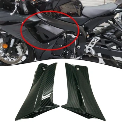 Hot SIDE FAIRING TRIM FRAME COVER CARBON FIBRE  FOR SUZUKI GSX-R 600 2011-2020 - Image 1 of 4