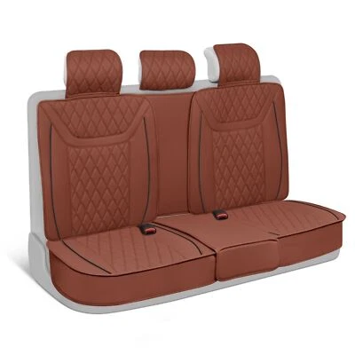 MotorBox Ranch Leatherette Auto Seat Protector - Terracotta Foto 1 de 4