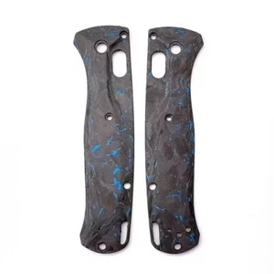 1 par de escalas de mango de fibra de carbono 3K hechas a medida para cuchillos Bugout 535 hechos en banco - Imagen 1 de 2
