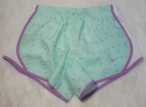 Girls Medium Nike Dri Fit Athletic Sport Running Gym Shorts Nike Logo Short - Picture 1 of 5