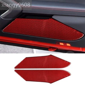 Rot Carbon Tür Aufbewahrungsbox Verkleidung Abdeckung für Porsche 718 Boxster... - Bild 1 von 12