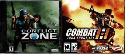 Combat Task Force 121 & Conflict Zone Modern Warfare Pc New XP 2 Great War Games - Image 1 of 2