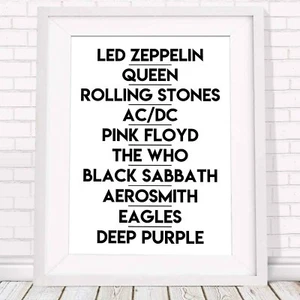 BANDS OF THE 70's - Music Poster Picture Print Sizes A5 to A0 **FREE DELIVERY** - Bild 1 von 14