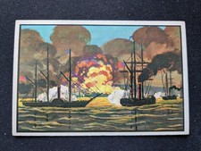 1954 Bowman US Navy Victories Card # 4 Bombardment of Vera Cruz (EX)