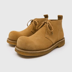 Scarpe da lavoro retrò punta tonda uomo stringate deserto stivaletti vera pelle scamosciata tg - Foto 1 di 25